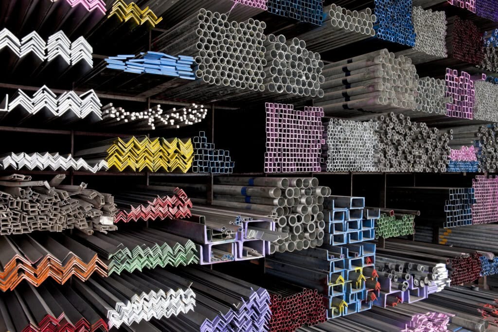 Stacks of materials ready for reuse. Used to demonstrate an instance where material passports would be useful.